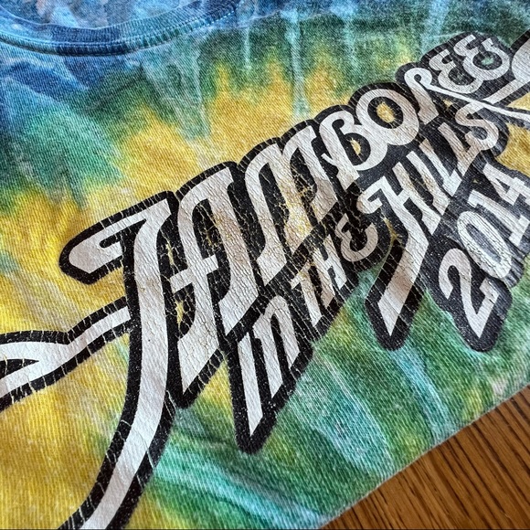 ⭐️ 2014 Vintage Jamboree in the Hills Country Concert Tee Shirt Tie Dye LARGE - Picture 11 of 16